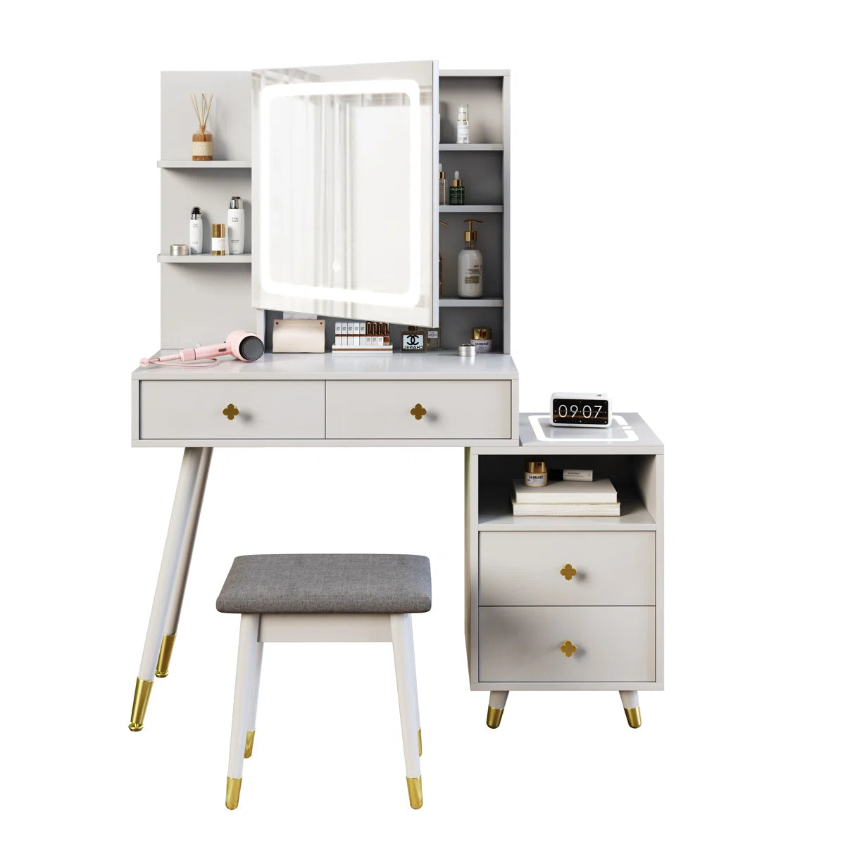 Lavada Vanity Table Stool Set