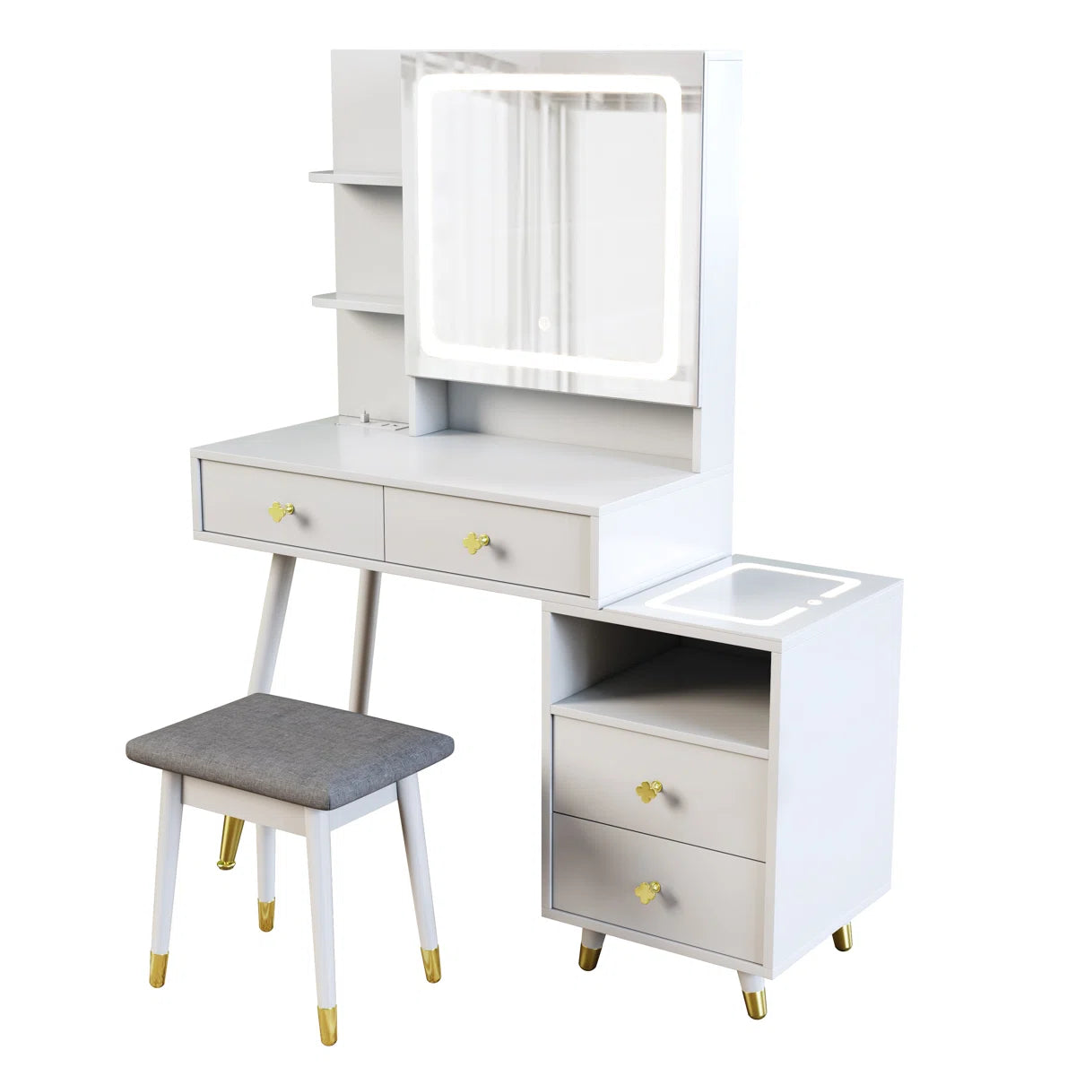 Lavada Vanity Table Stool Set