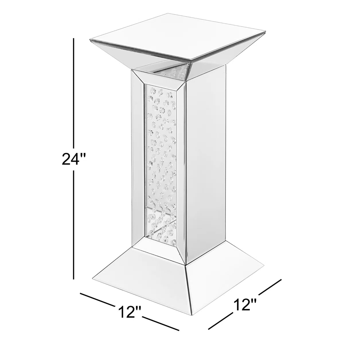 Stonebraker Glass Top End Table